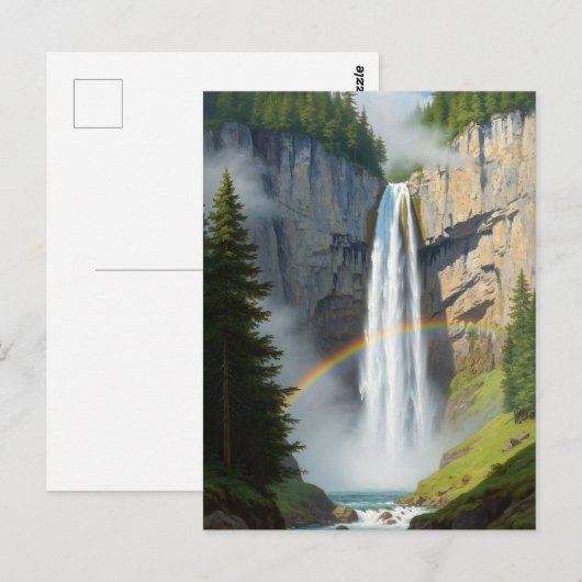  The Krimml Falls Austria Tallest Waterfall  ポストカード (正面/裏面)