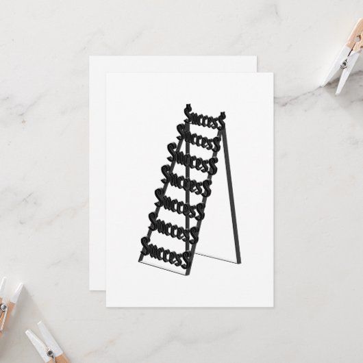 The Ladder of Success 招待状 (正面/裏面インサイチュ)