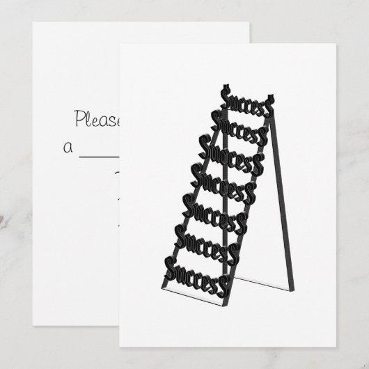 The Ladder of Success 招待状 (正面/裏面)