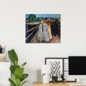 The Ladies On the Bridge (1903) by Edvard Munch ポスター (ホームオフィス)