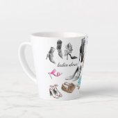 The Ladies Shoes design Latte Mug カフェラテマグ (左アングル)