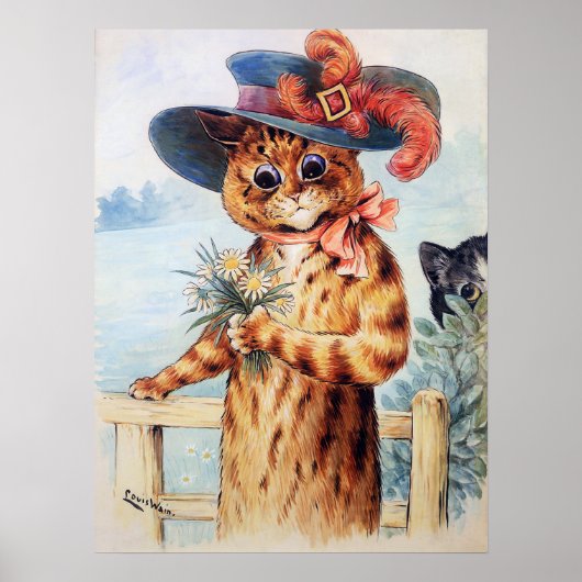 The Lady Cat, Louis Wain ポスター (正面)