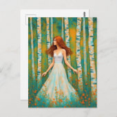 The Lady in the Forest ポストカード (正面/裏面)
