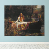 The Lady of Shalott – 1888 John William Waterhouse キャンバスプリント (インサイチュ (ウッドフロア))