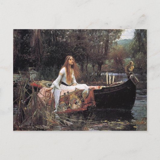 The Lady of Shalott by John W. Waterhouse ポストカード (正面)