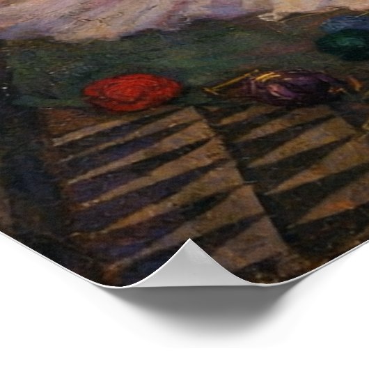 The Lady of Shalott Looking at Lancelot ポスター (角)