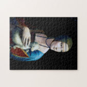 The Lady with an Ermine, Leonardo da Vinci ジグソーパズル (横)