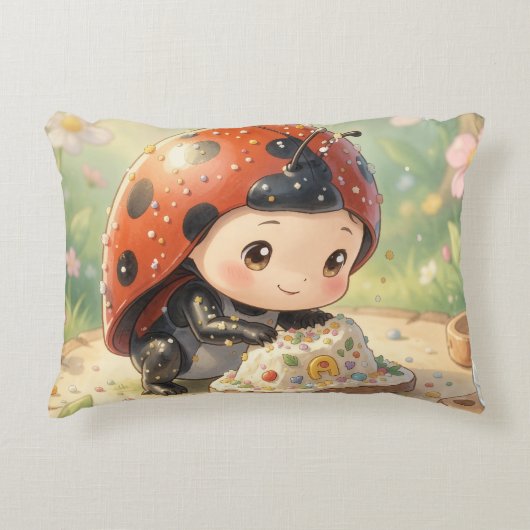The Ladybug and the Hidden Nectar Kingdom アクセントクッション (正面)