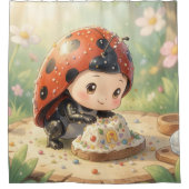 The Ladybug and the Hidden Nectar Kingdom シャワーカーテン (正面)
