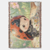 The Ladybug and the Hidden Nectar Kingdom スローブランケット (正面縦)