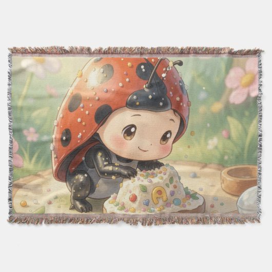 The Ladybug and the Hidden Nectar Kingdom スローブランケット (正面)