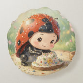 The Ladybug and the Hidden Nectar Kingdom ラウンドクッション (裏面)