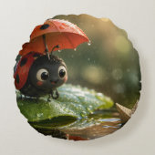 The Ladybug and the Hidden Nectar Kingdom.10 ラウンドクッション (正面)