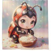 The Ladybug and the Hidden Nectar Kingdom.1 シャワーカーテン (正面)