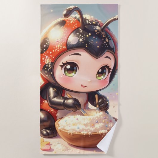 The Ladybug and the Hidden Nectar Kingdom.1 ビーチタオル (正面)