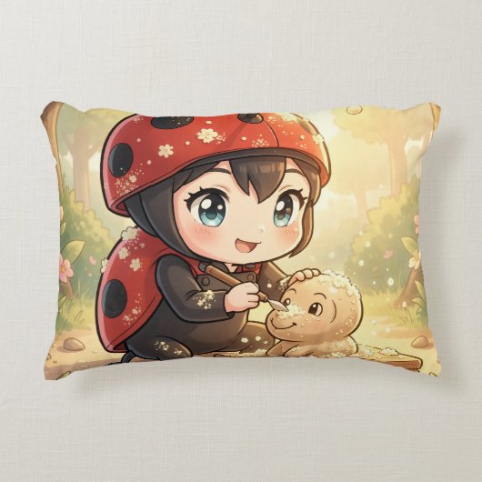 The Ladybug and the Hidden Nectar Kingdom.2 アクセントクッション (正面)