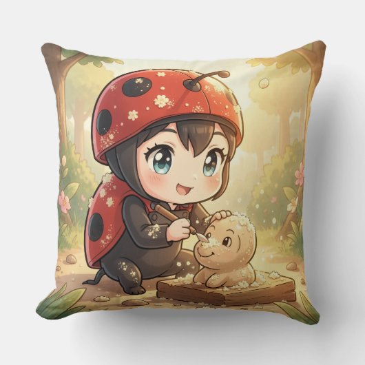 The Ladybug and the Hidden Nectar Kingdom.2 クッション (正面)