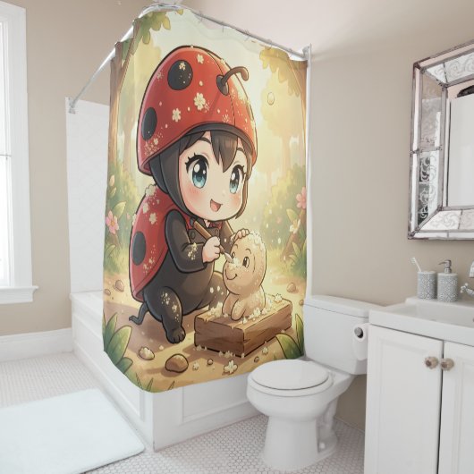The Ladybug and the Hidden Nectar Kingdom.2 シャワーカーテン (インサイチュ)