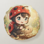 The Ladybug and the Hidden Nectar Kingdom.2 ラウンドクッション (裏面)