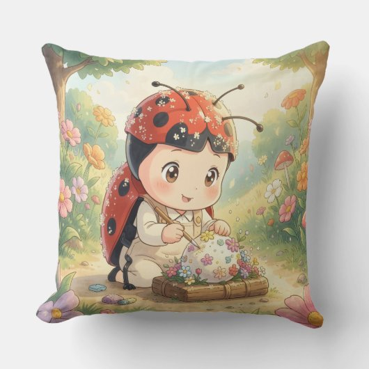 The Ladybug and the Hidden Nectar Kingdom.5 クッション (正面)