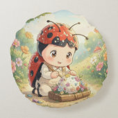 The Ladybug and the Hidden Nectar Kingdom.5 ラウンドクッション (裏面)