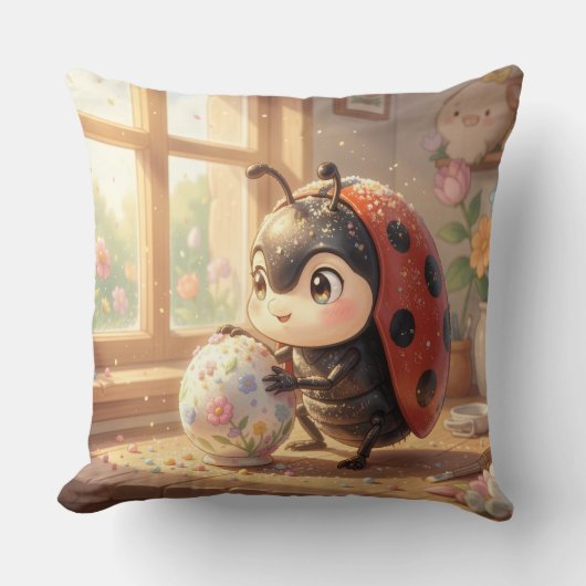 The Ladybug and the Hidden Nectar Kingdom.6 クッション (正面)