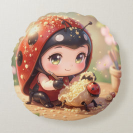 The Ladybug and the Hidden Nectar Kingdom.7 ラウンドクッション