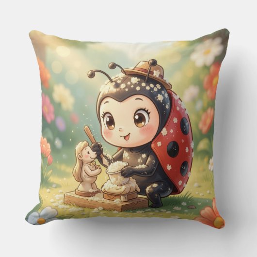 The Ladybug and the Hidden Nectar Kingdom.9 クッション (正面)