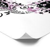 The Ladybug Life Cycle Poster - Purple ポスター (角)