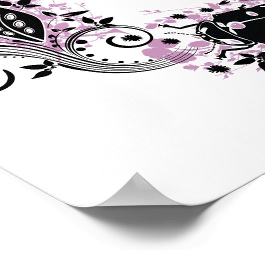 The Ladybug Life Cycle Poster - Purple ポスター (角)