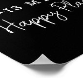 The Lake Is My Happy Place Camping Fishing Boating ポスター (角)