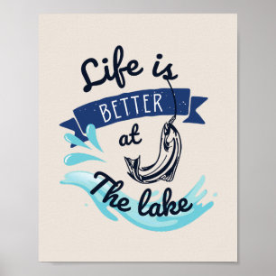 The Lake Posterで人生が楽しおもしろいむ ポスター