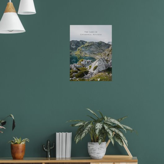 The Lakes of Covadonga, Asturias, Spain travel ポスター (リビング1)
