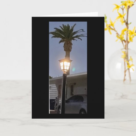 The Lamp And The Palm Tree 🌴 カード (黄色い花)