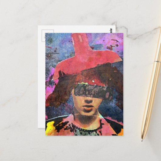 The Lampshade Hat Lady ポストカード (正面/裏面インサイチュ)