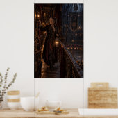 The Lantern Keeper | Gothic Circus Fine Art Poster ポスター (キッチン)