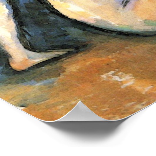 The Large Bathers by Paul Cezanne ポスター (角)