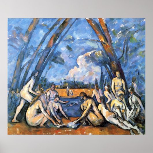 The Large Bathers by Paul Cezanne ポスター (正面)