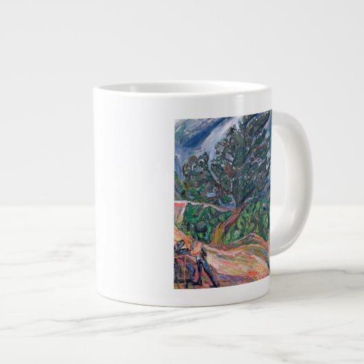 The Large Blue Tree, c.1940-42(大きな青い木) ジャンボコーヒーマグカップ (正面右)