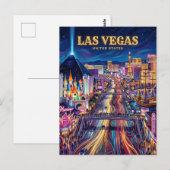 The Las Vegas Strip Nevada ポストカード (正面/裏面)