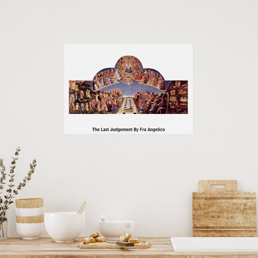 The Last Judgement By Fra Angelico ポスター (キッチン)