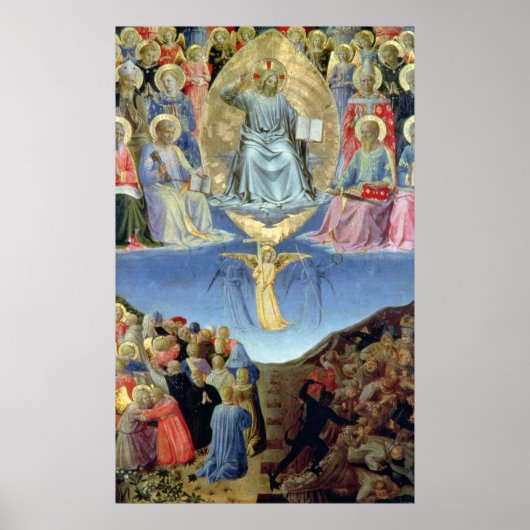 The Last Judgement, central panel from a Triptych ポスター (正面)