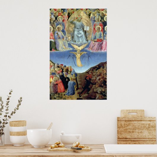 The Last Judgement, central panel from a Triptych ポスター (キッチン)