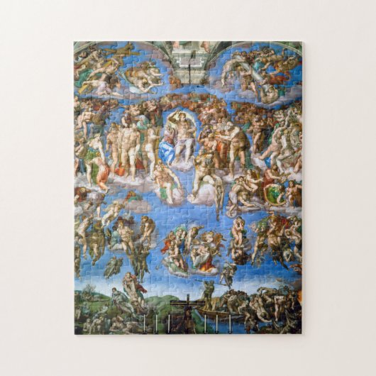 The Last Judgement, Michelangelo, 1536-1541 ジグソーパズル (縦)