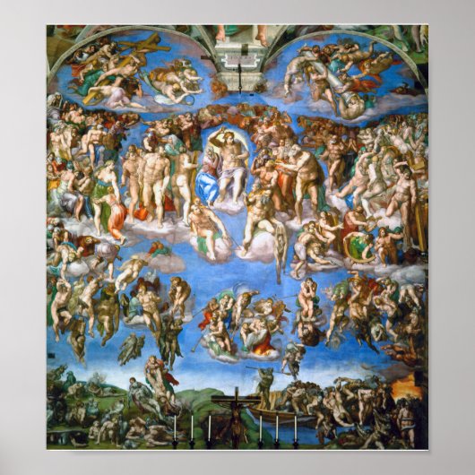 The Last Judgement, Michelangelo, 1536-1541 ポスター (正面)