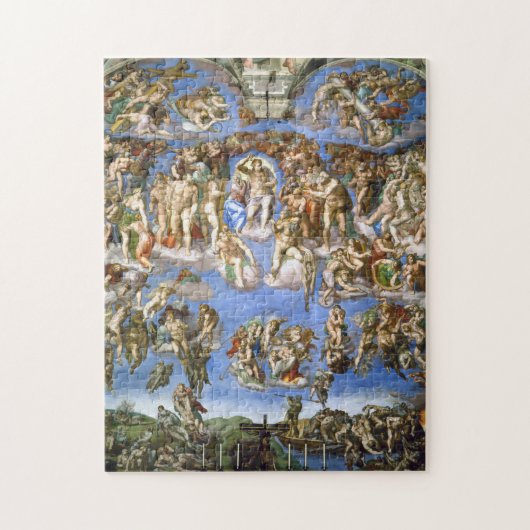 The Last Judgment Fresco by Michelangelo ジグソーパズル (縦)