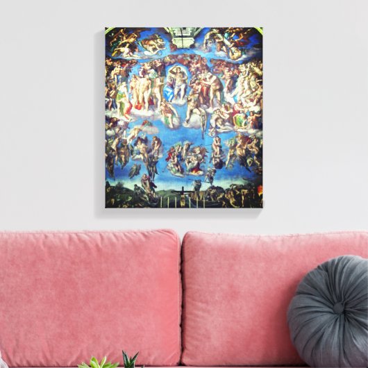 The Last Judgment – Michelangelo Buonarroti キャンバスプリント (インサイチュ (リビング))