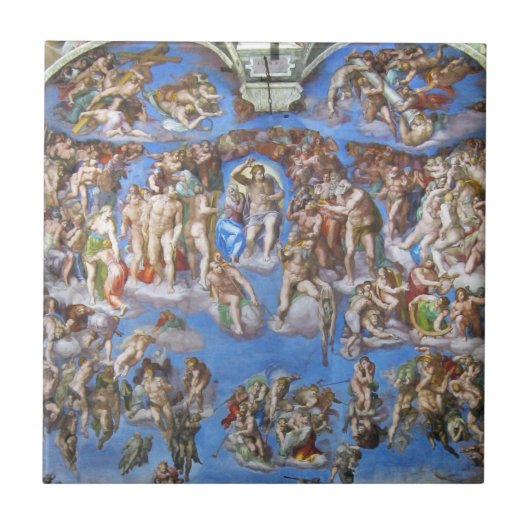 The Last Judgment – Michelangelo Buonarroti タイル (正面)