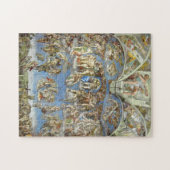 The Last Judgment, Sistine Chapel by Michelangelo ジグソーパズル (横)
