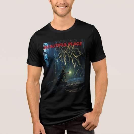 The Last of Us Anime Bella+Canvas Tri-Blend Tee トライブレンドTシャツ (正面)